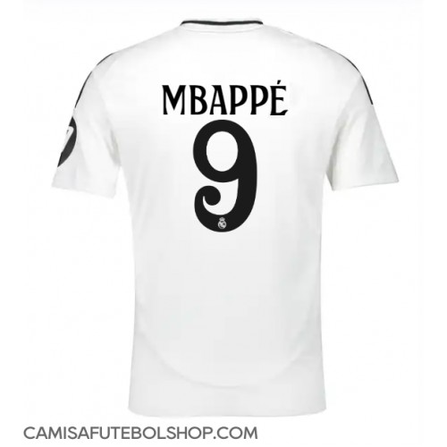 Camisa de time de futebol Real Madrid Kylian Mbappe #9 Replicas 1º Equipamento 2024-25 Manga Curta